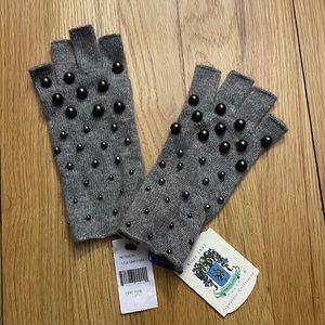 VINTAGE Portolano Pearl Open Finger Gloves | New With Tags